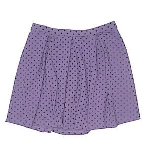 Lands End kids purple polka dot skirt